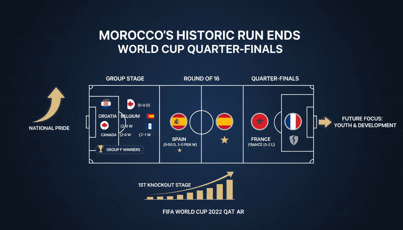 Moroccan football team celebrating during the World Cup 2026