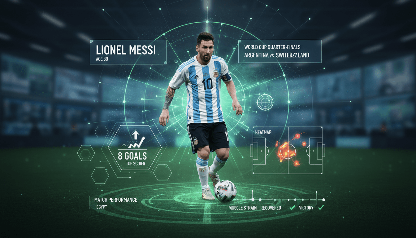Lionel Messi celebrating a goal during the World Cup quarter-finals.