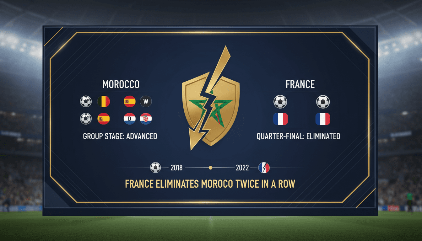 Moroccan national football team during the World Cup quarter-finals against France.