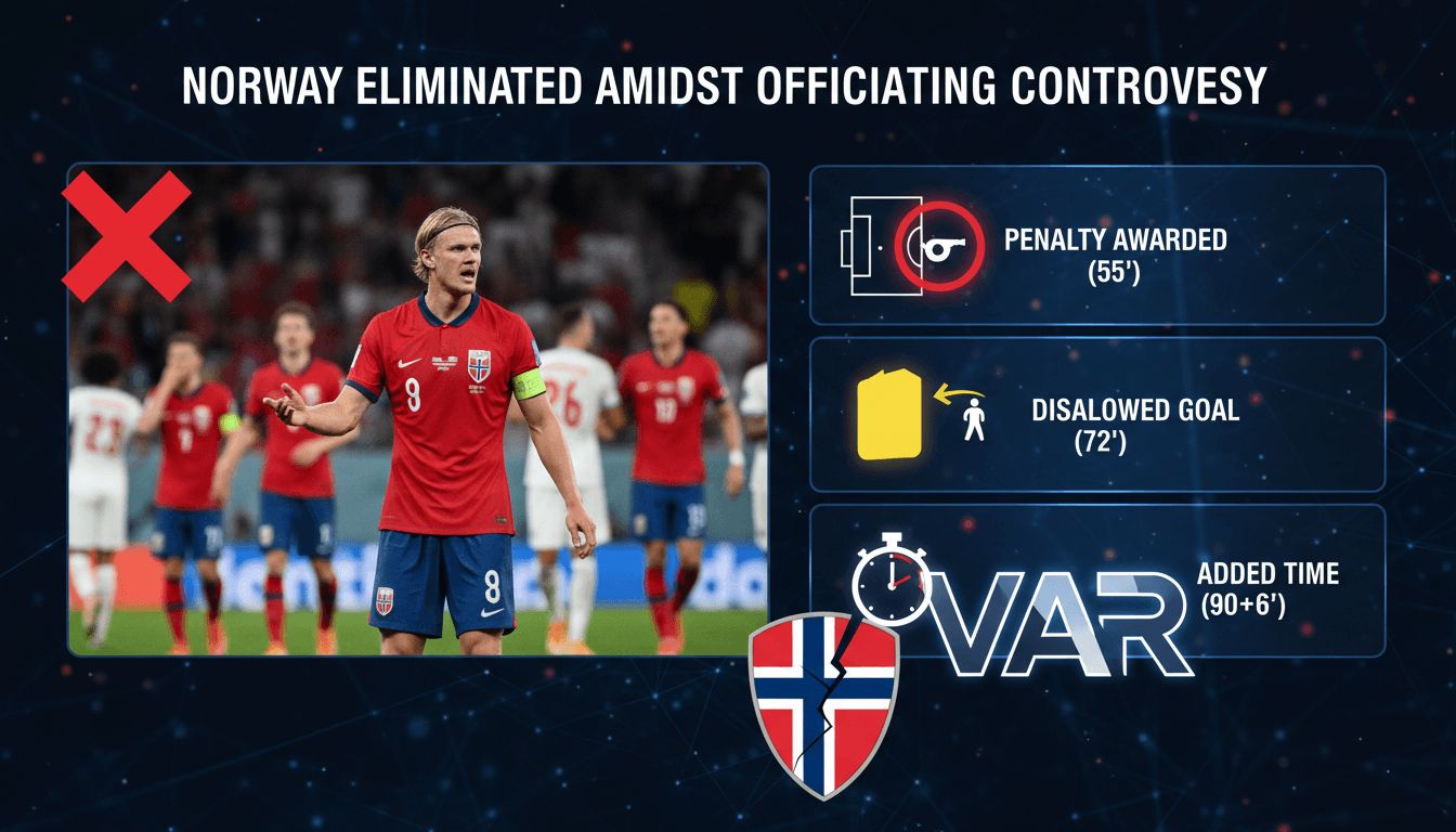 Alf-Inge Haaland criticizing officiating after Norway's World Cup exit