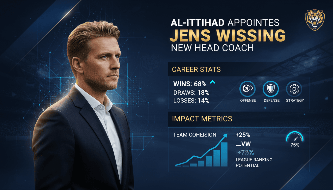 Jens Wissing, the new head coach of Al-Ittihad, during his announcement.