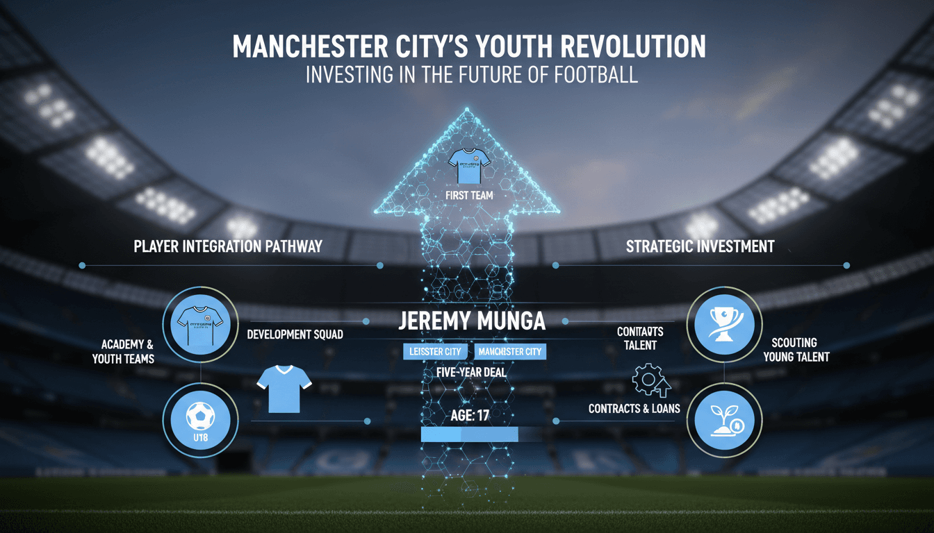 Manchester City signs young winger Jeremy Munga from Leicester City