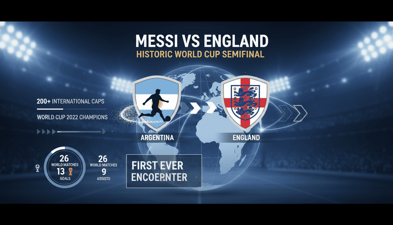 Lionel Messi preparing for the World Cup semifinal against England.