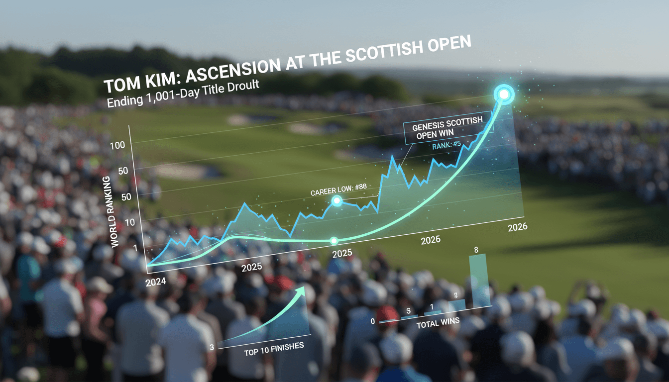 Tom Kim wins 2026 Genesis Scottish Open ending three-year title drought