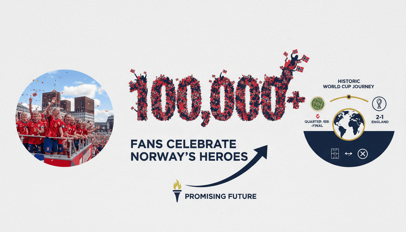 Norway's national football team celebrated by fans in Oslo after World Cup exit