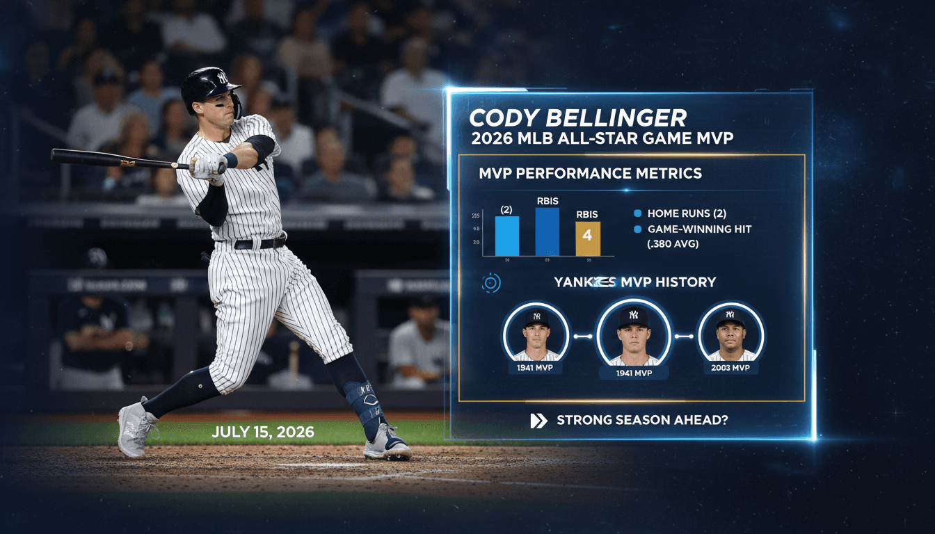 Cody Bellinger wins MVP at 2026 MLB All-Star Game