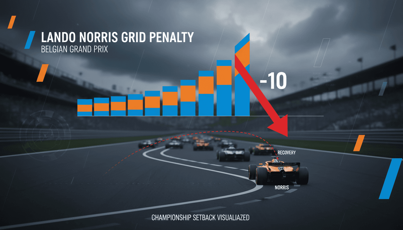 Lando Norris in action during a Formula 1 race
