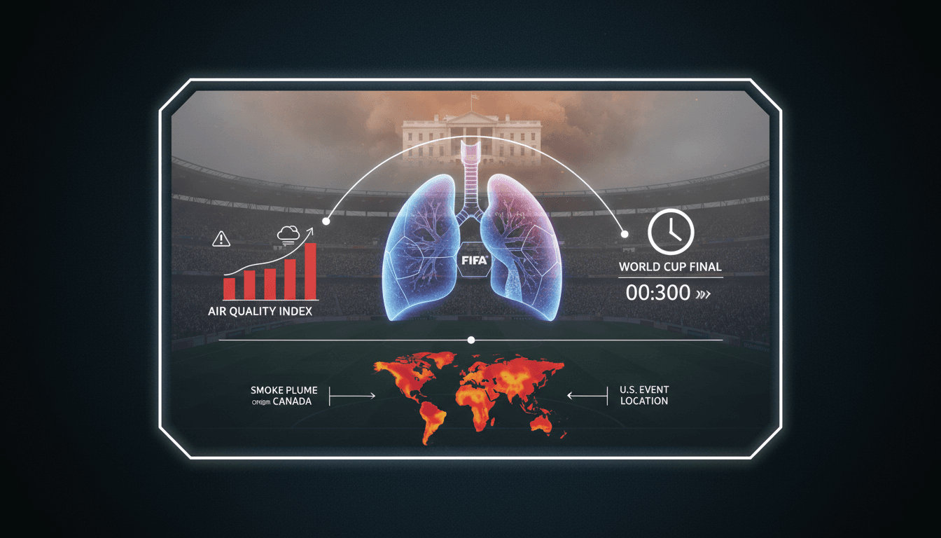 FIFA and White House officials discussing air quality concerns ahead of the World Cup final.