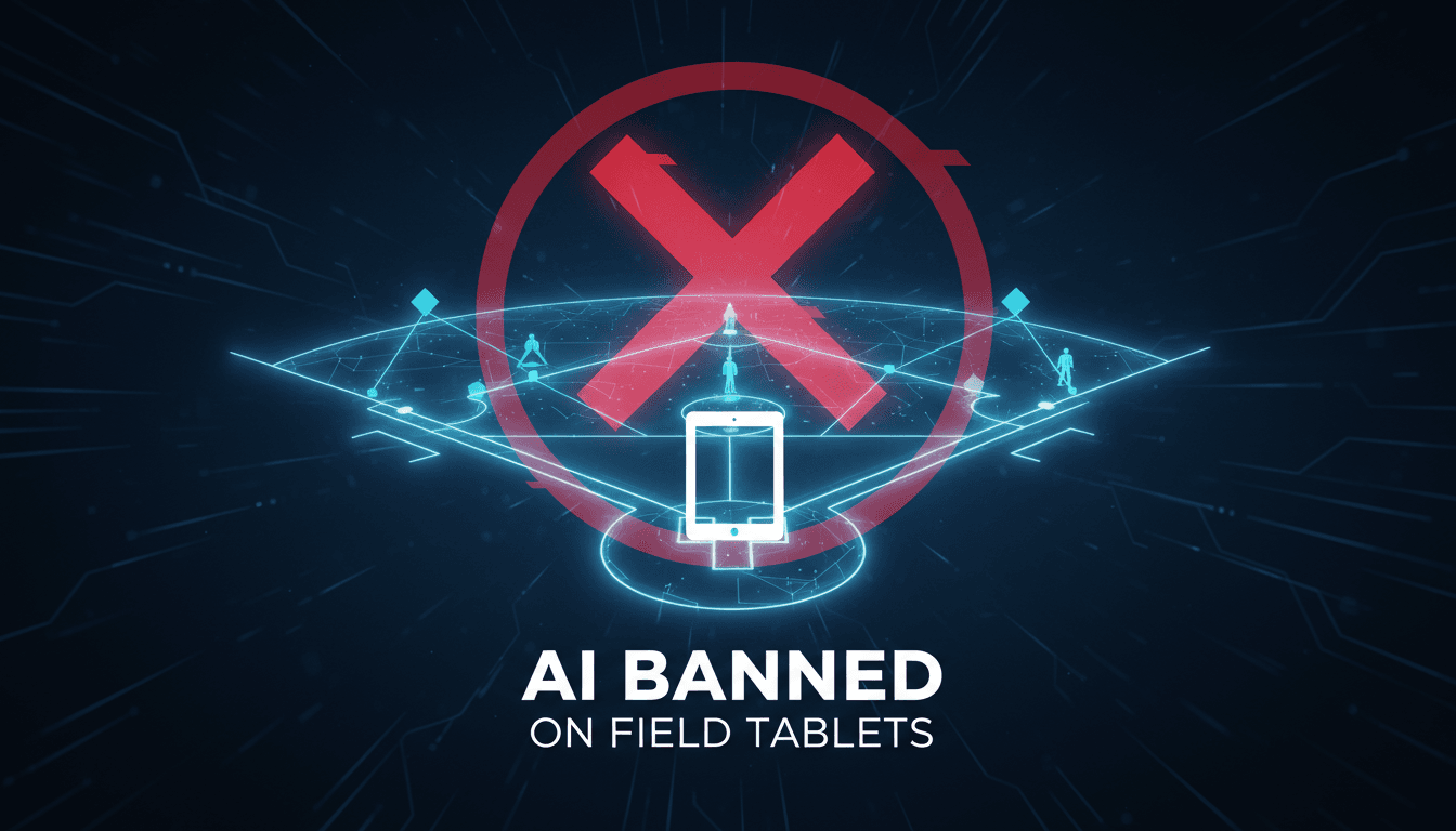 MLB coaches strategizing without AI tools on iPads