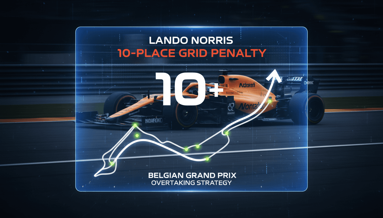 Lando Norris in action during a Formula 1 race