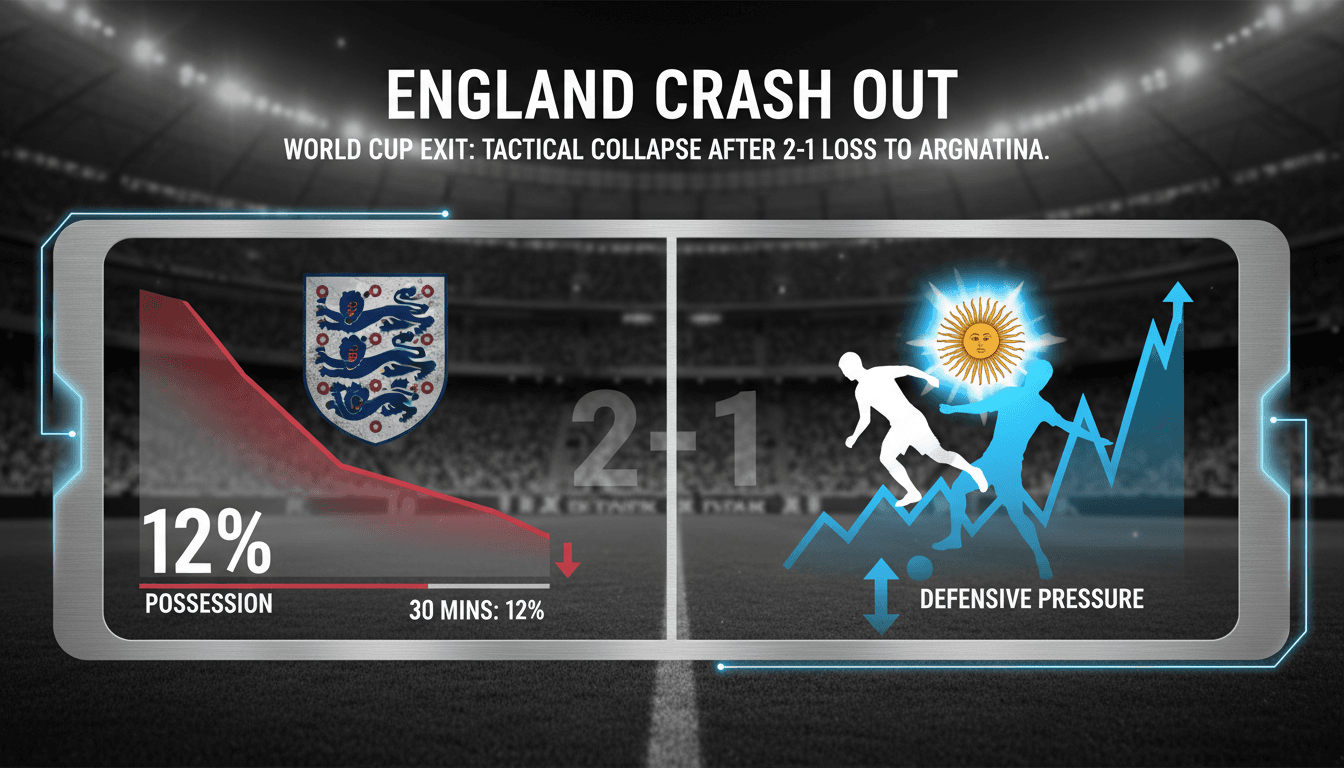 England's football team during the World Cup semi-final against Argentina.
