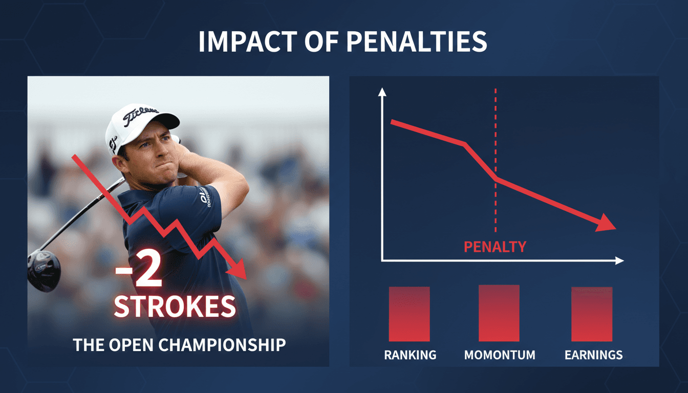 Bryson DeChambeau discussing with officials during The Open Championship