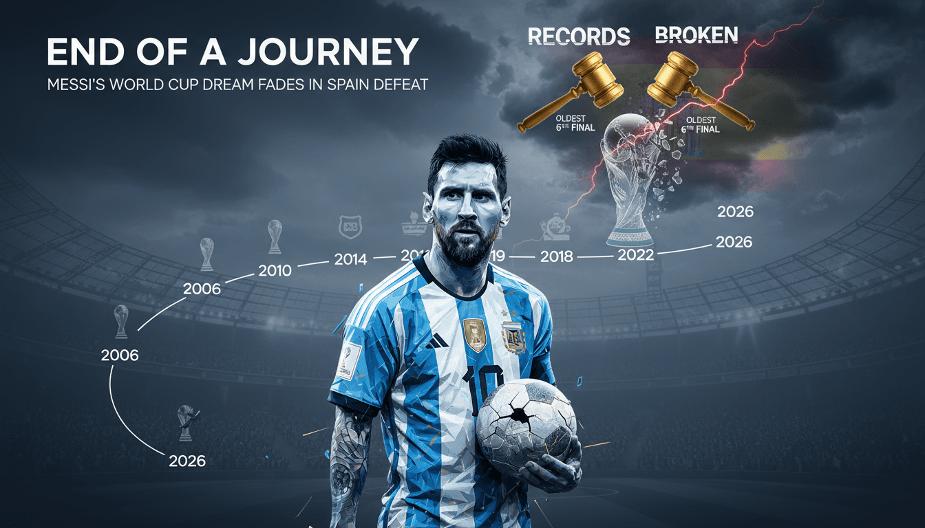 Argentina loses to Spain in 2026 World Cup final ending Messi's tournament journey