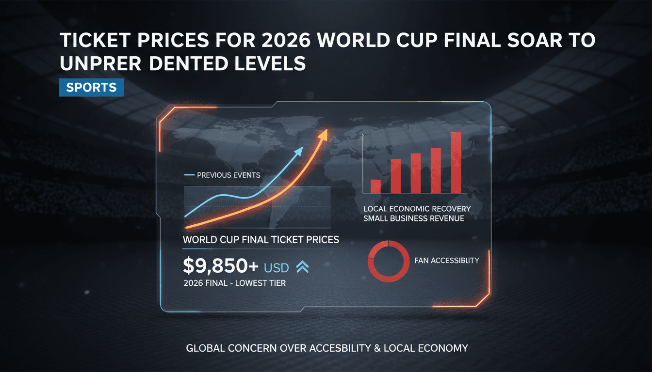 Fans looking at ticket prices for the World Cup final
