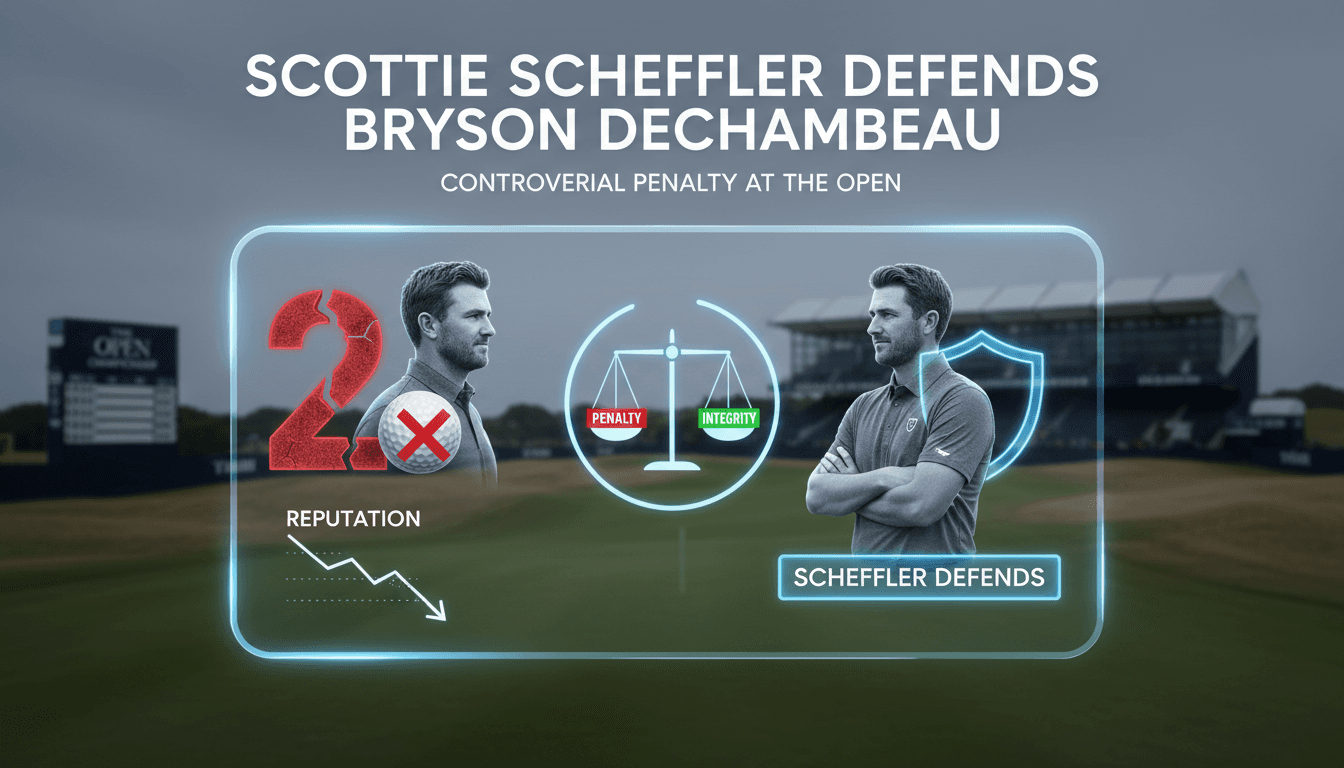 Scottie Scheffler and Bryson DeChambeau during The Open Championship
