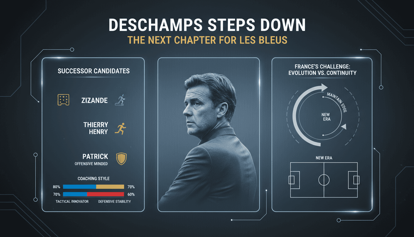 Didier Deschamps during his tenure as head coach of the French national football team.