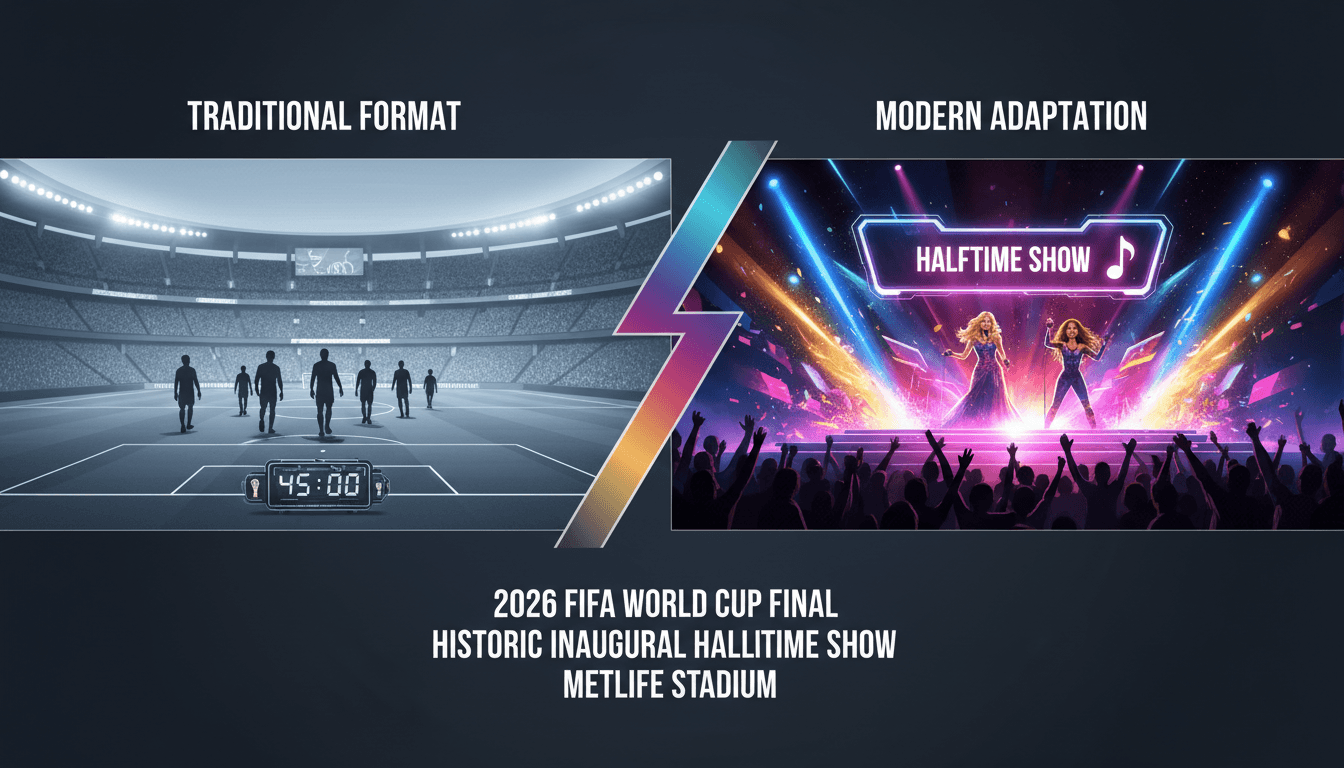 Performers at the inaugural halftime show of the 2026 FIFA World Cup final