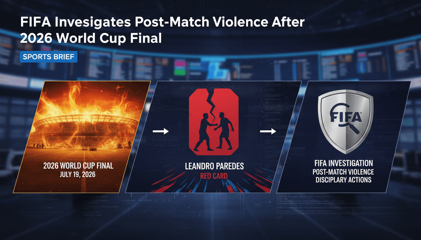 FIFA investigation into post-match violence after World Cup final