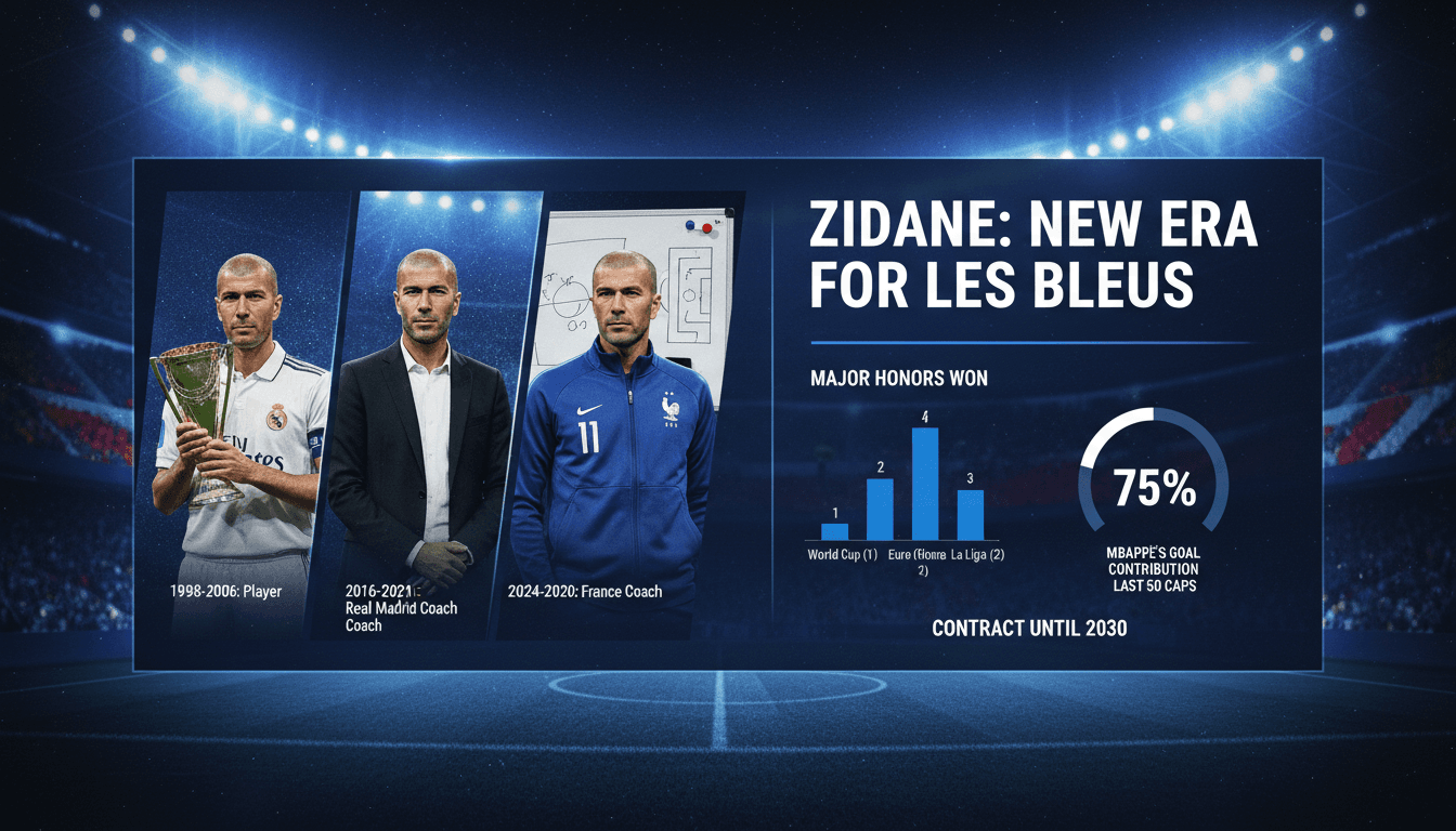 Zinedine Zidane during a press conference announcing his appointment as head coach of the French national football team.