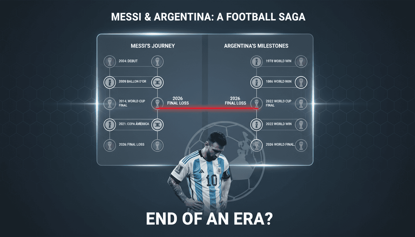 Lionel Messi reacts after Argentina's loss to Spain in the World Cup final.
