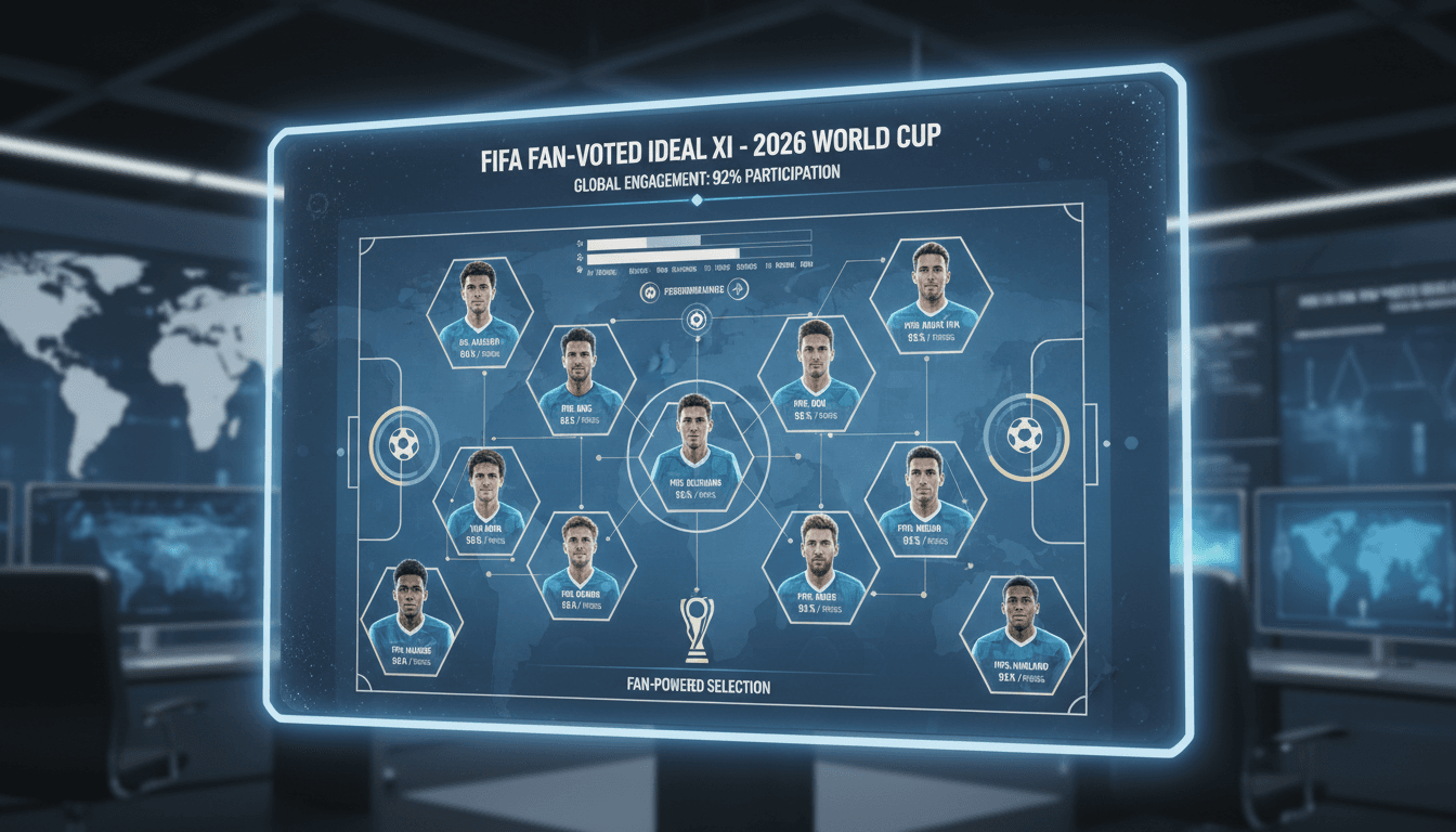 FIFA's ideal lineup for the 2026 World Cup based on fan votes