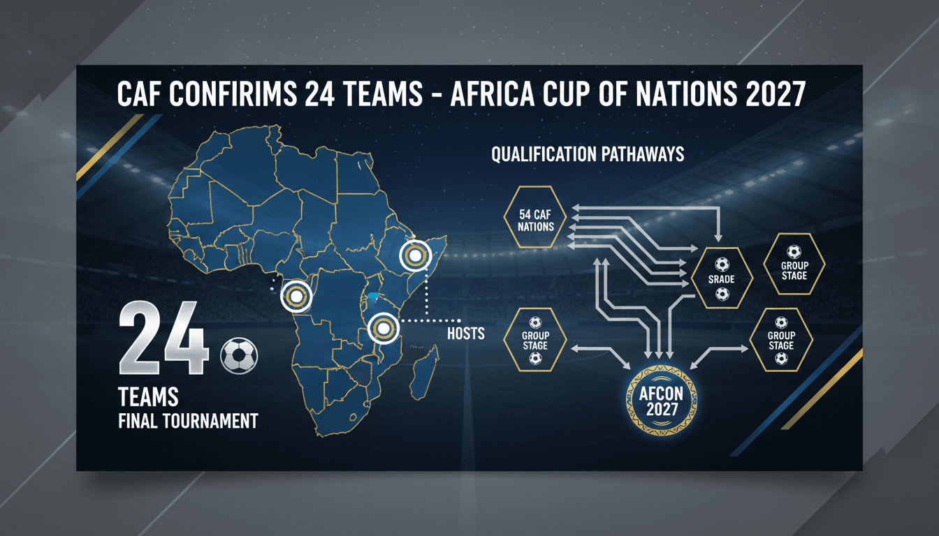 CAF President Patrice Motsepe announces 2027 Africa Cup of Nations details.