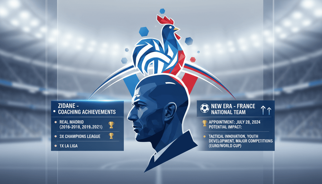 Zinedine Zidane during a press conference announcing his appointment as coach of the French national football team.