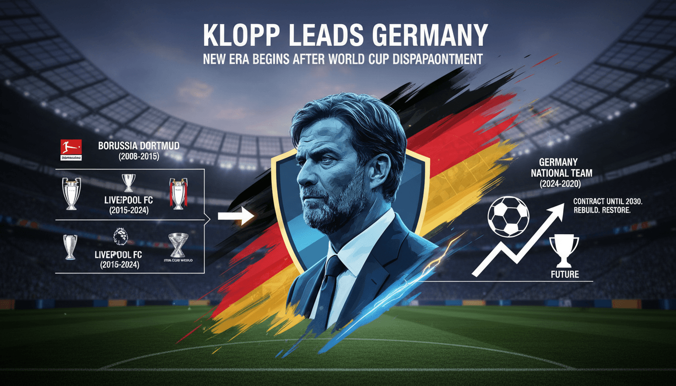 Jurgen Klopp at the press conference announcing his appointment as Germany's head coach.