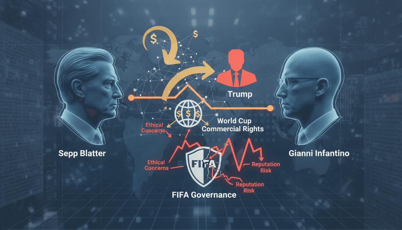 Sepp Blatter and Gianni Infantino during a FIFA event.