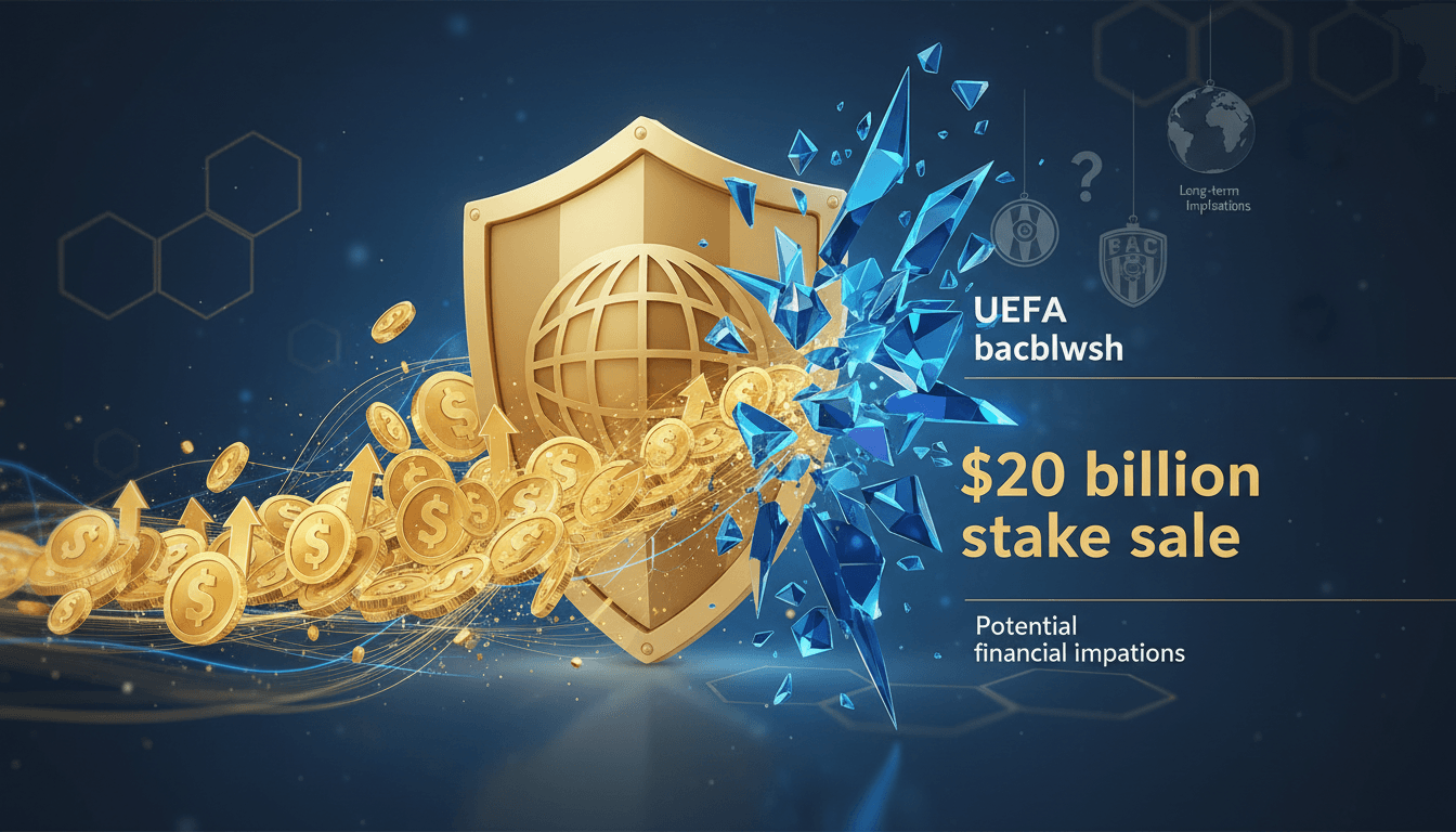 FIFA headquarters with a backdrop of the World Cup trophy