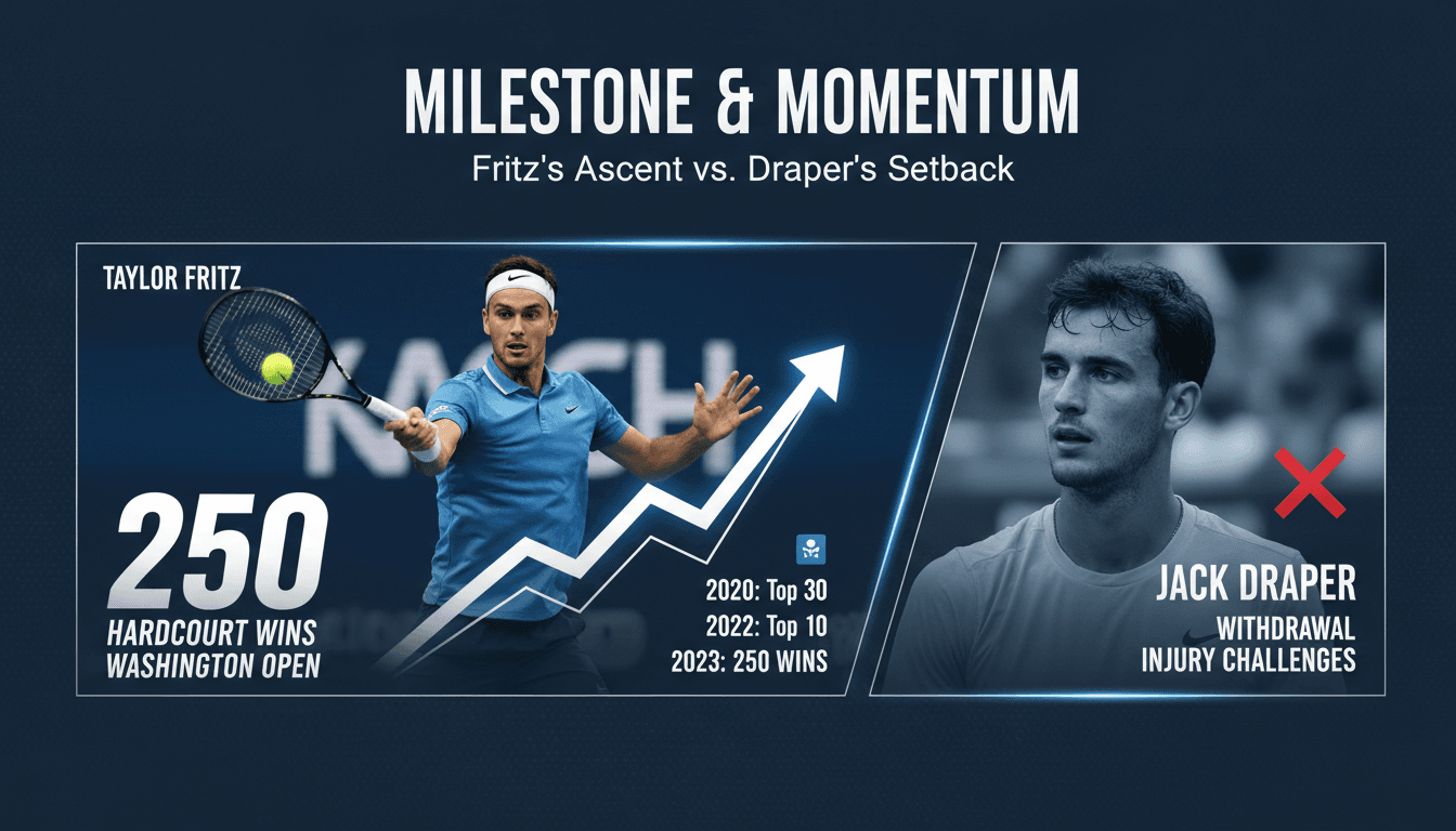 Taylor Fritz achieves milestone 250th hardcourt victory at Washington Open