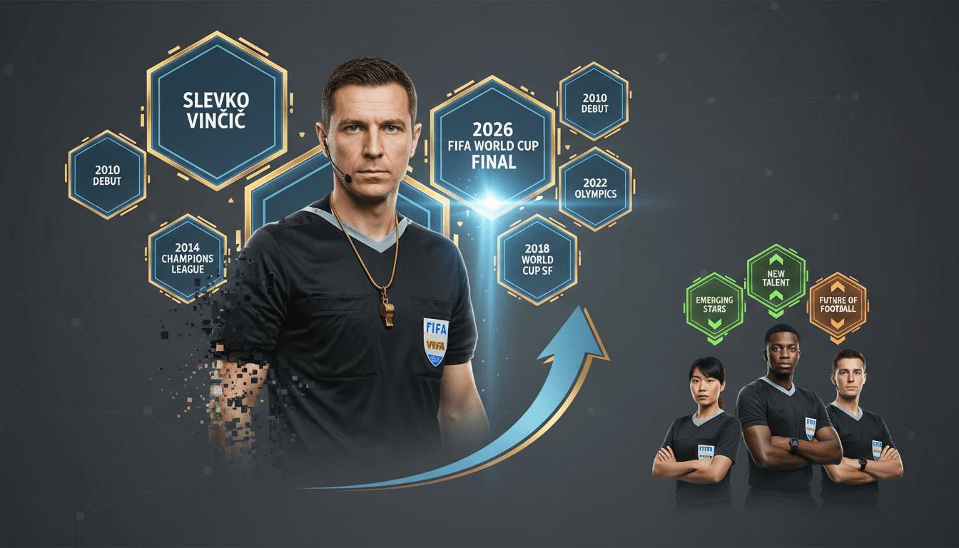 Slevko Vinčič officiating the 2026 FIFA World Cup final match.