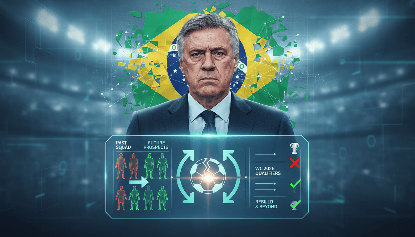 Carlo Ancelotti addressing the media about Brazil's national football team.