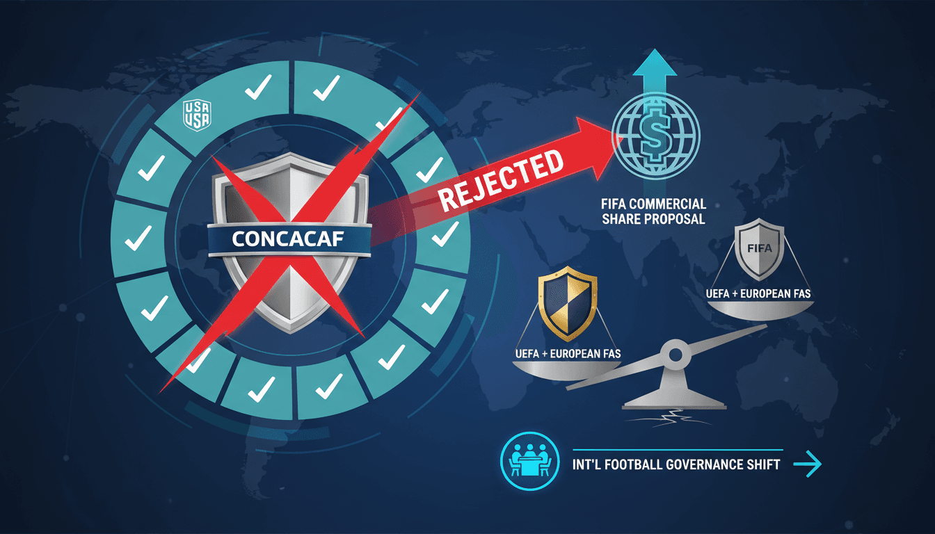 CONCACAF members voting against FIFA's World Cup commercial proposal