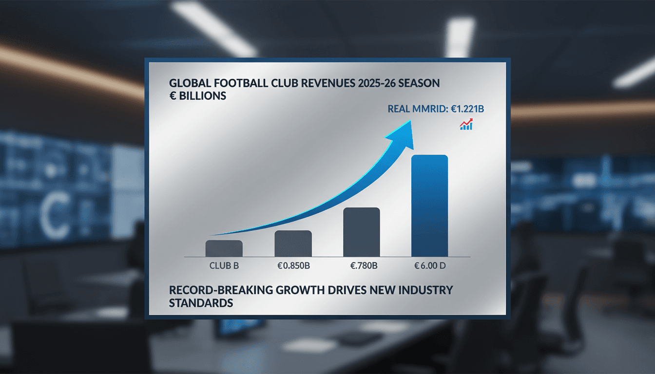 Real Madrid reports record revenues of €1.221 billion for 2025-26 season