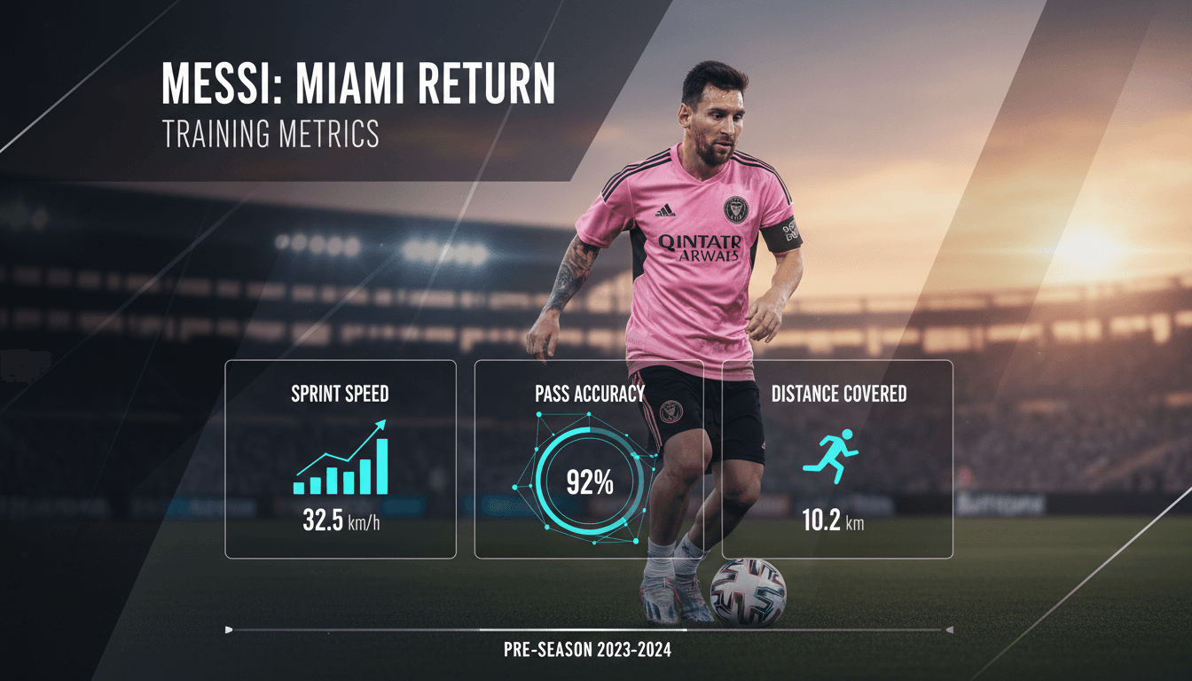 Lionel Messi training with Inter Miami after World Cup final loss