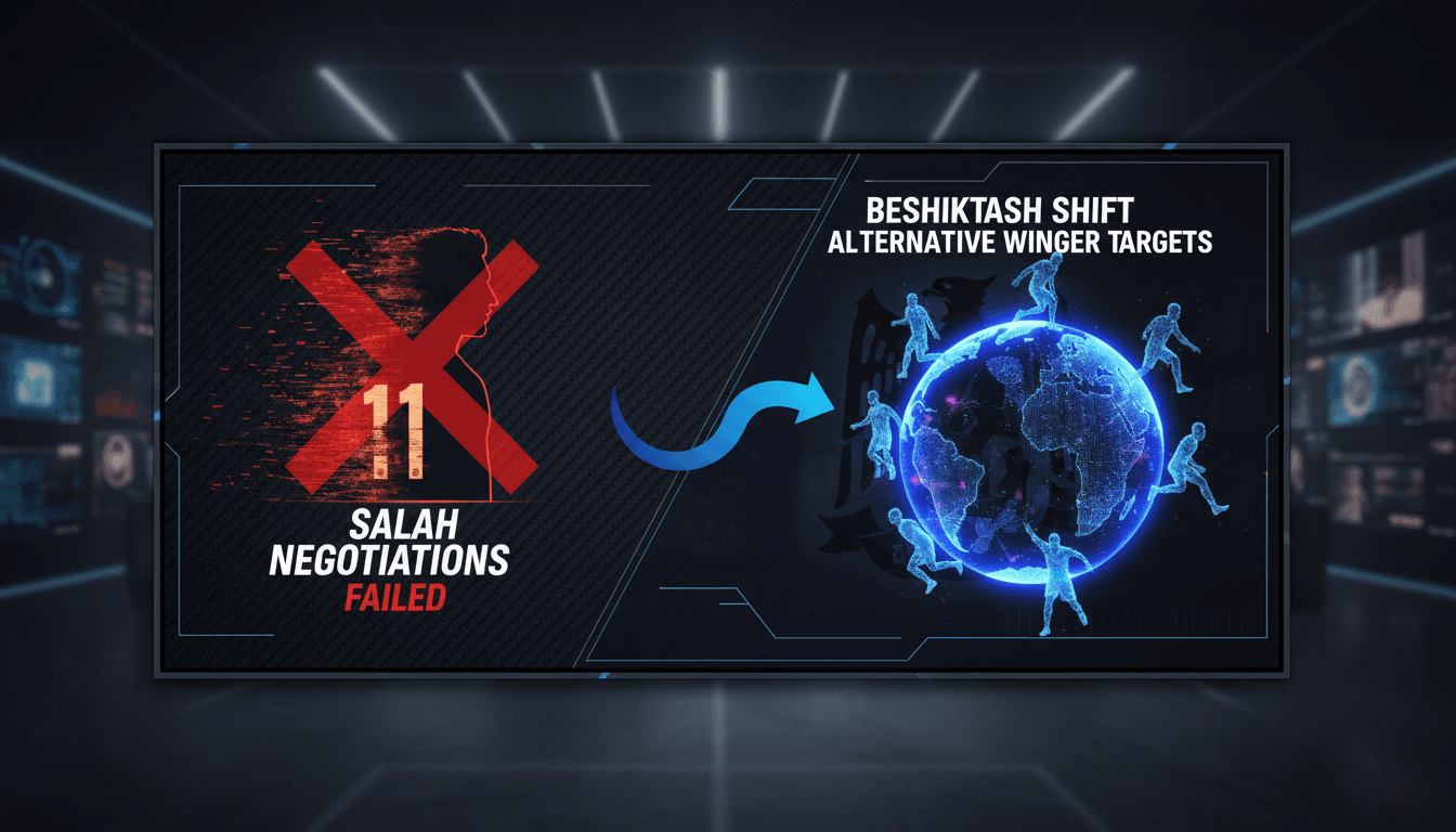 Beshiktash football club logo with a transfer market background