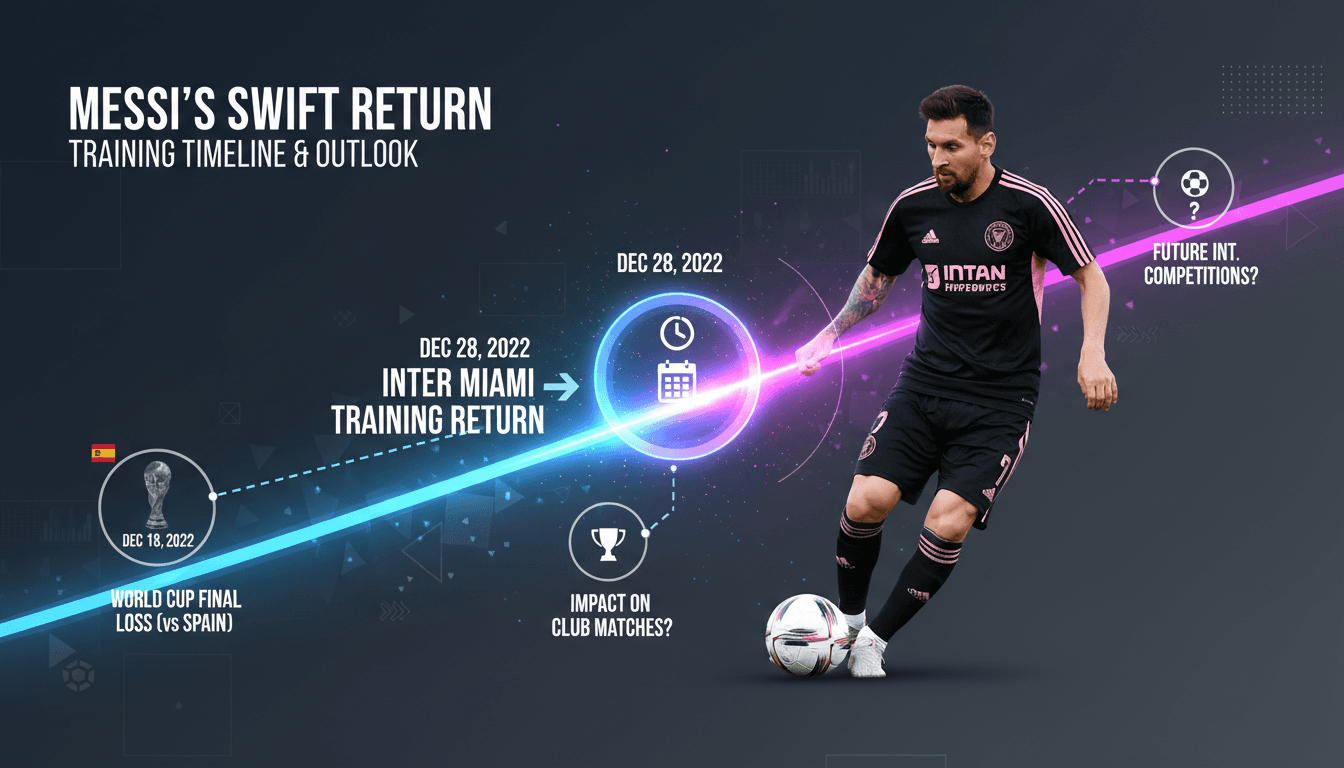 Lionel Messi training with Inter Miami after World Cup final