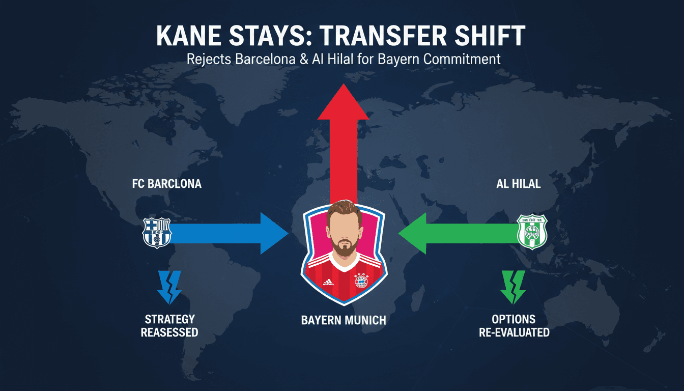 Harry Kane rejects transfer offers from Barcelona and Al Hilal to stay with Bayern Munich