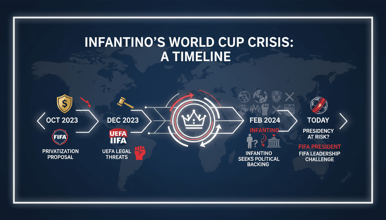 FIFA President Gianni Infantino under scrutiny for World Cup privatization plan