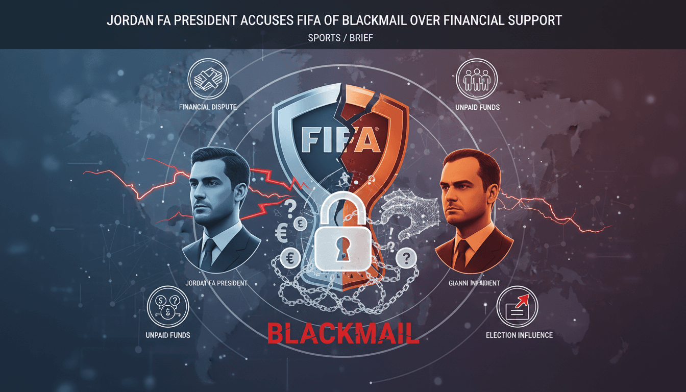 Prince Ali bin al-Hussein speaking at a press conference about FIFA's governance issues.