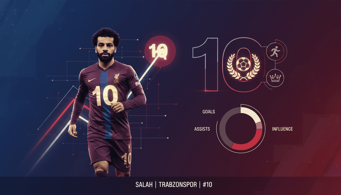 Mohamed Salah in Trabzonspor jersey with number 10