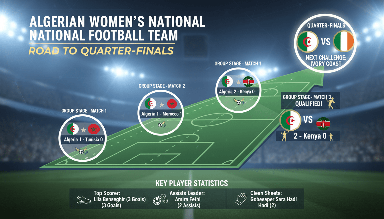 Algerian women's national football team celebrating their victory