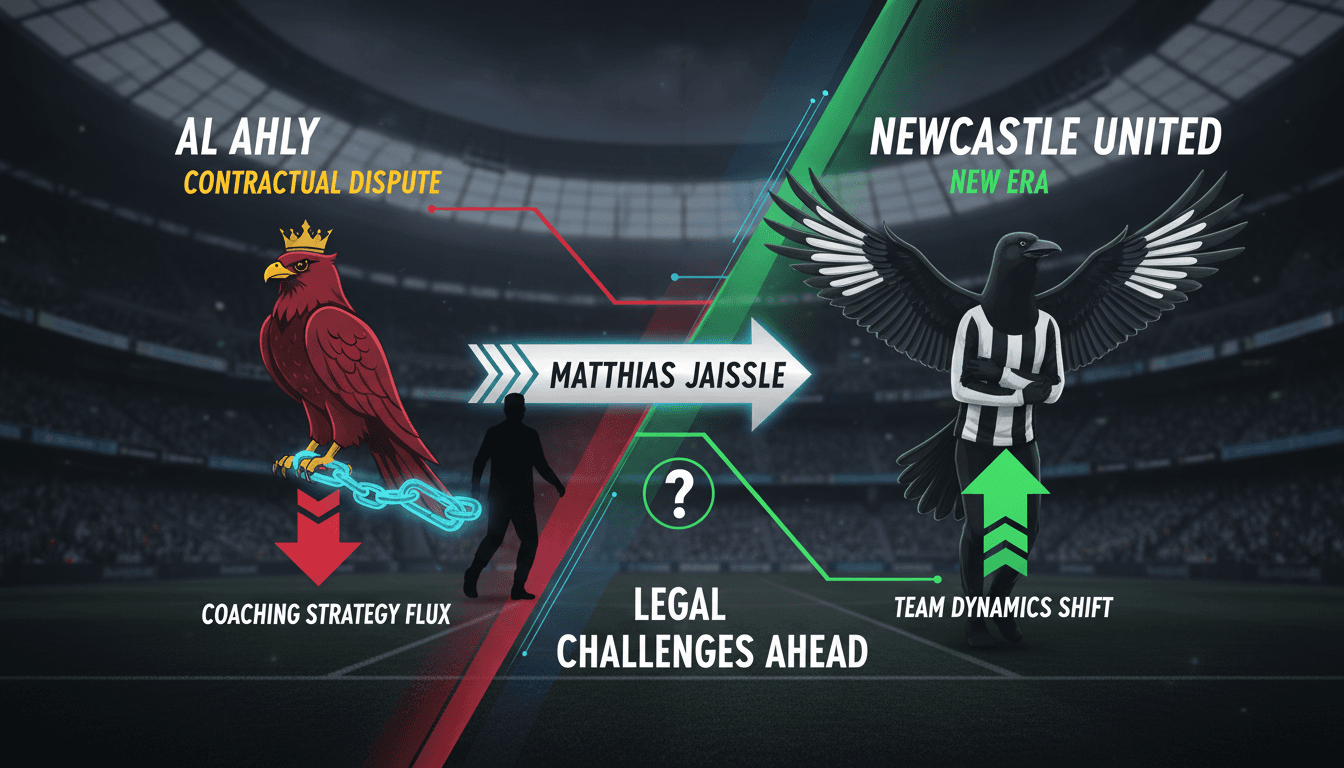 Matthias Jaissle coaching at Newcastle United after leaving Al Ahly.