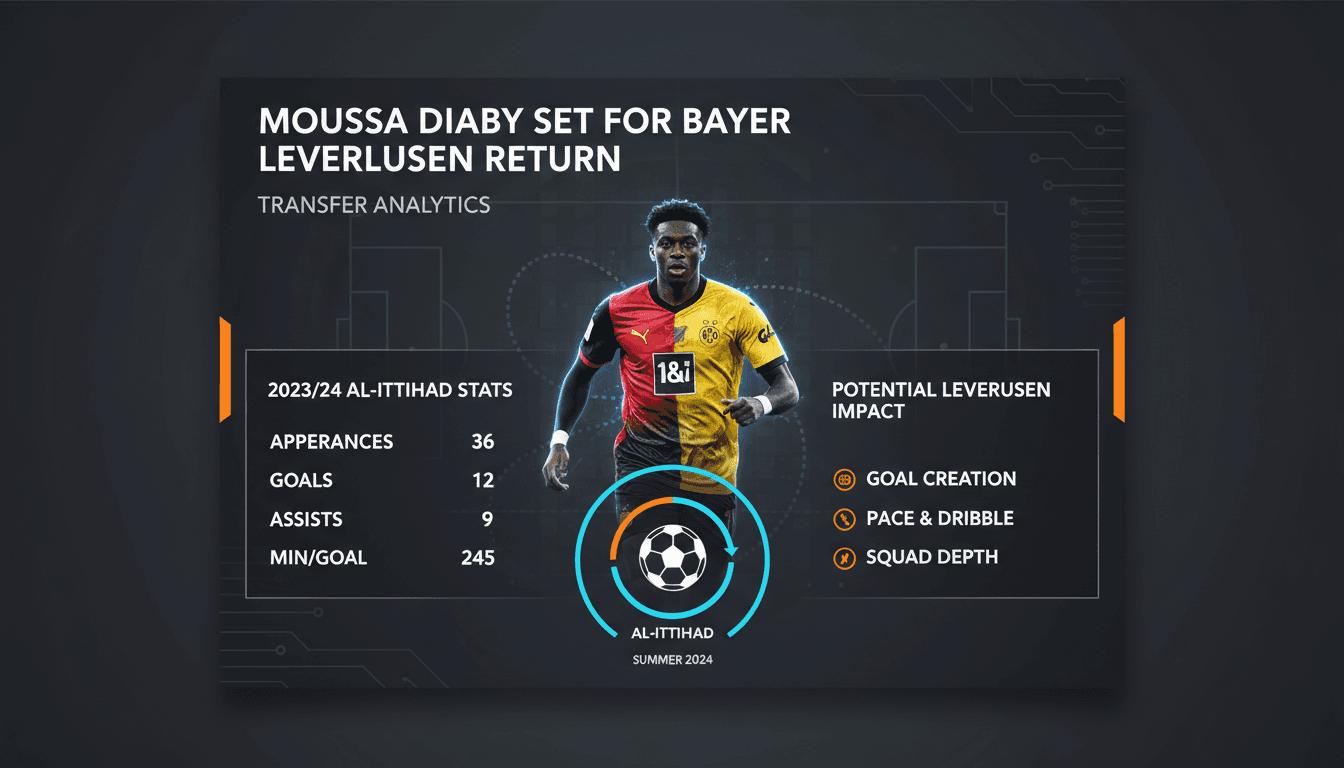 Moussa Diaby in action during his previous tenure at Bayer Leverkusen.
