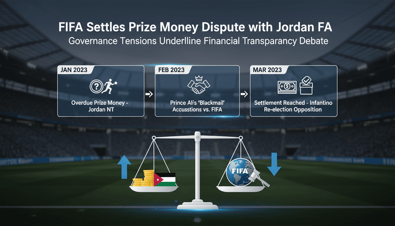 FIFA and Jordan Football Association prize money dispute resolution