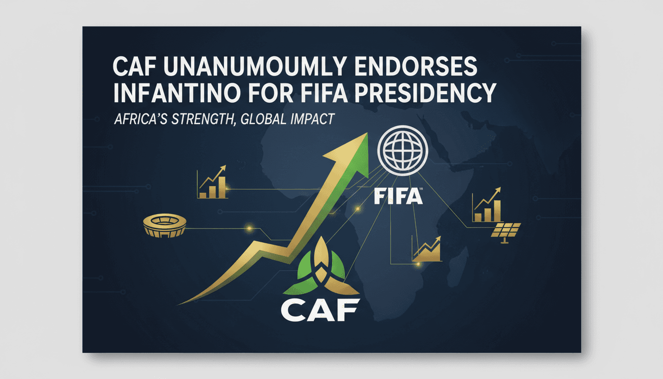 CAF's endorsement of Gianni Infantino for FIFA presidency
