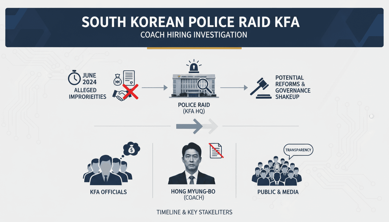 South Korean police raid Korea Football Association amid coach hiring investigation