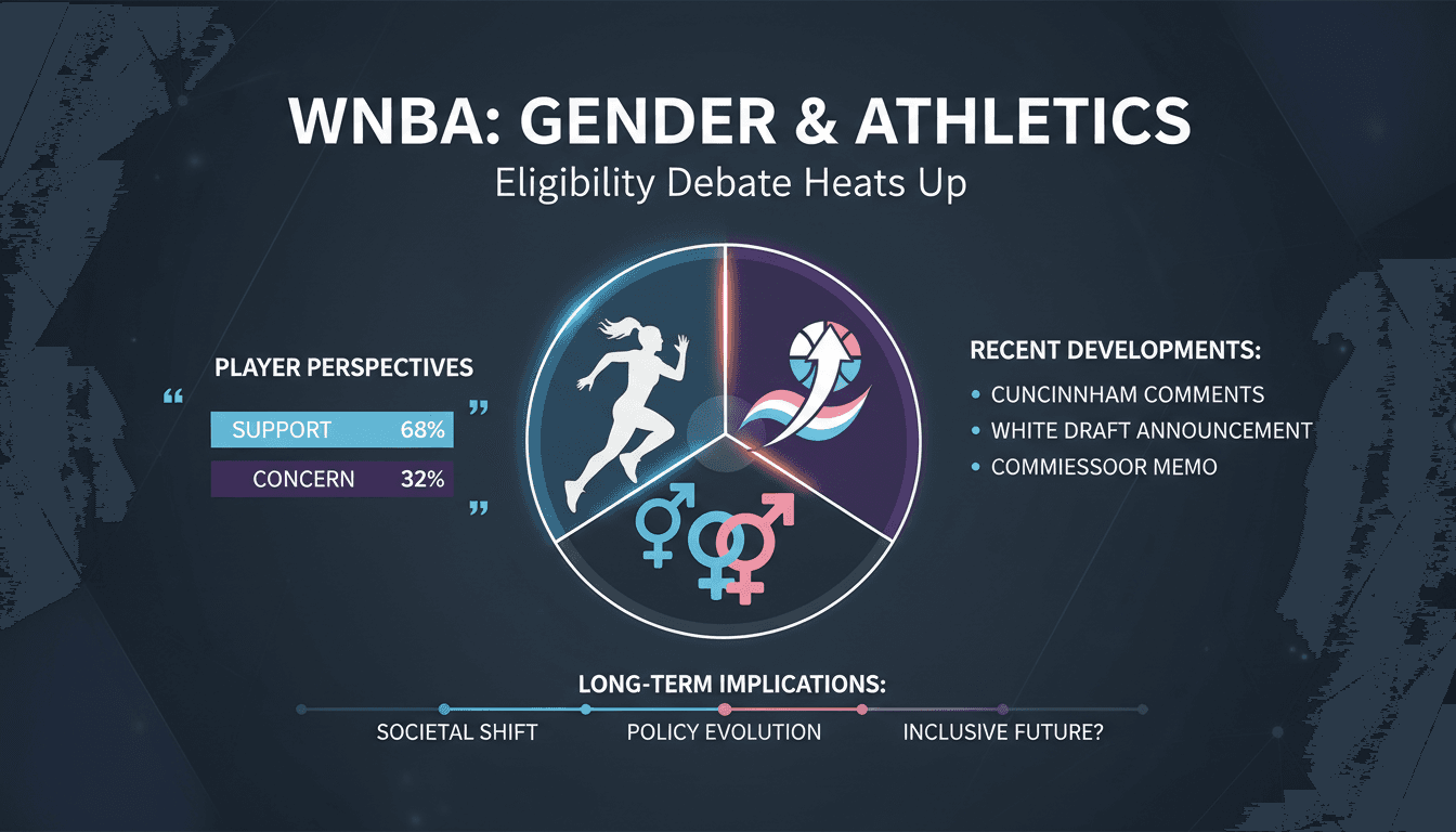 WNBA Commissioner Cathy Engelbert addressing transgender athlete eligibility issues.
