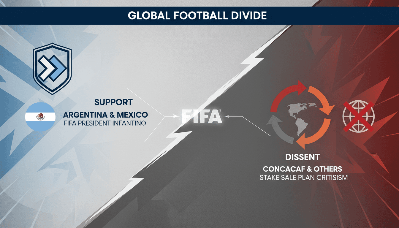 Argentina and Mexico's support for FIFA President Gianni Infantino amidst governance controversies.